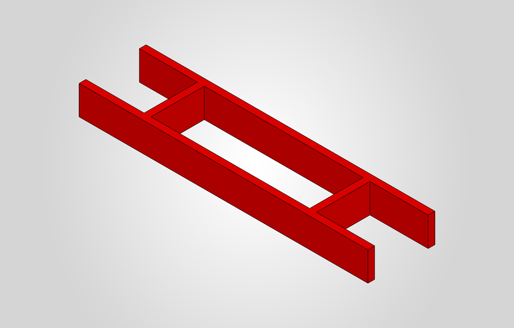 Upper beam CAD model